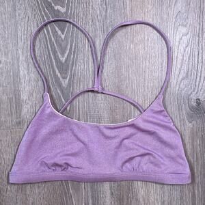 VYB swim Shiny Lavender Bikini Swim Top USA L EUR 40 California